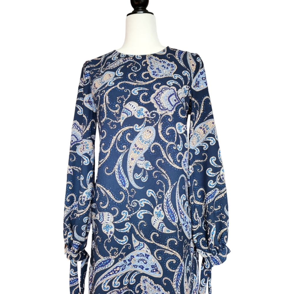 ZARA Long Balloon Sleeves Dress - Picture 5 of 11